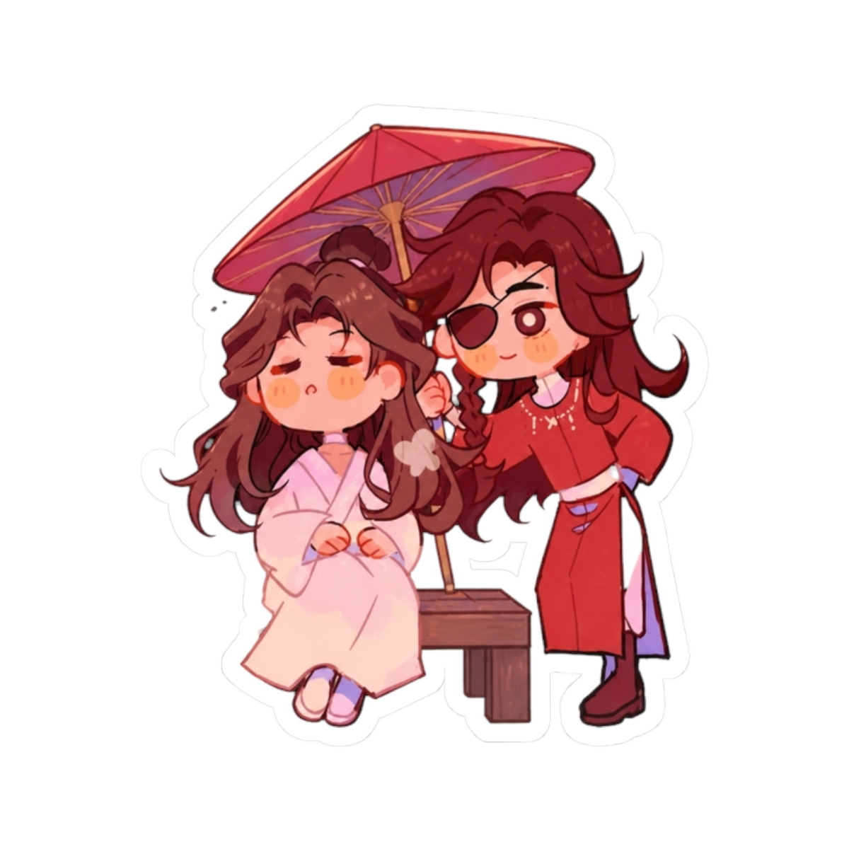 sleeping xie lian and hua cheng giving his umbrella | Heaven Official's Blessing (TGCF) - alternate angle 2, merchandise