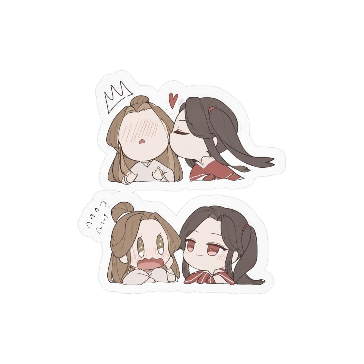 Tgcf Hualian Cute Bumper Sticker Vinyl Decal 5" | Heaven Official's Blessing (TGCF) - alternate angle 2, merchandise