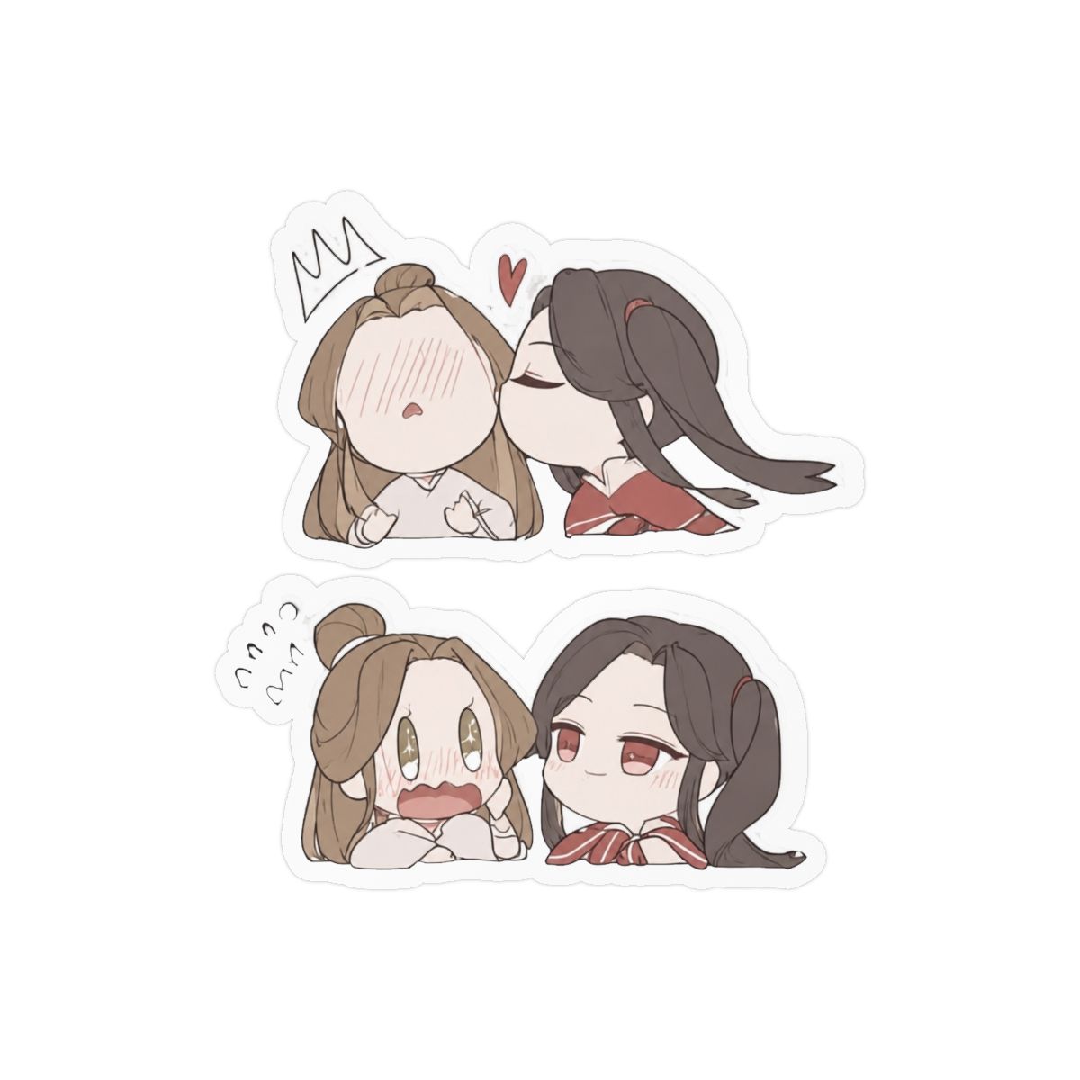 Tgcf Hualian Cute Bumper Sticker Vinyl Decal 5" | Heaven Official's Blessing (TGCF) - alternate angle 3, merchandise