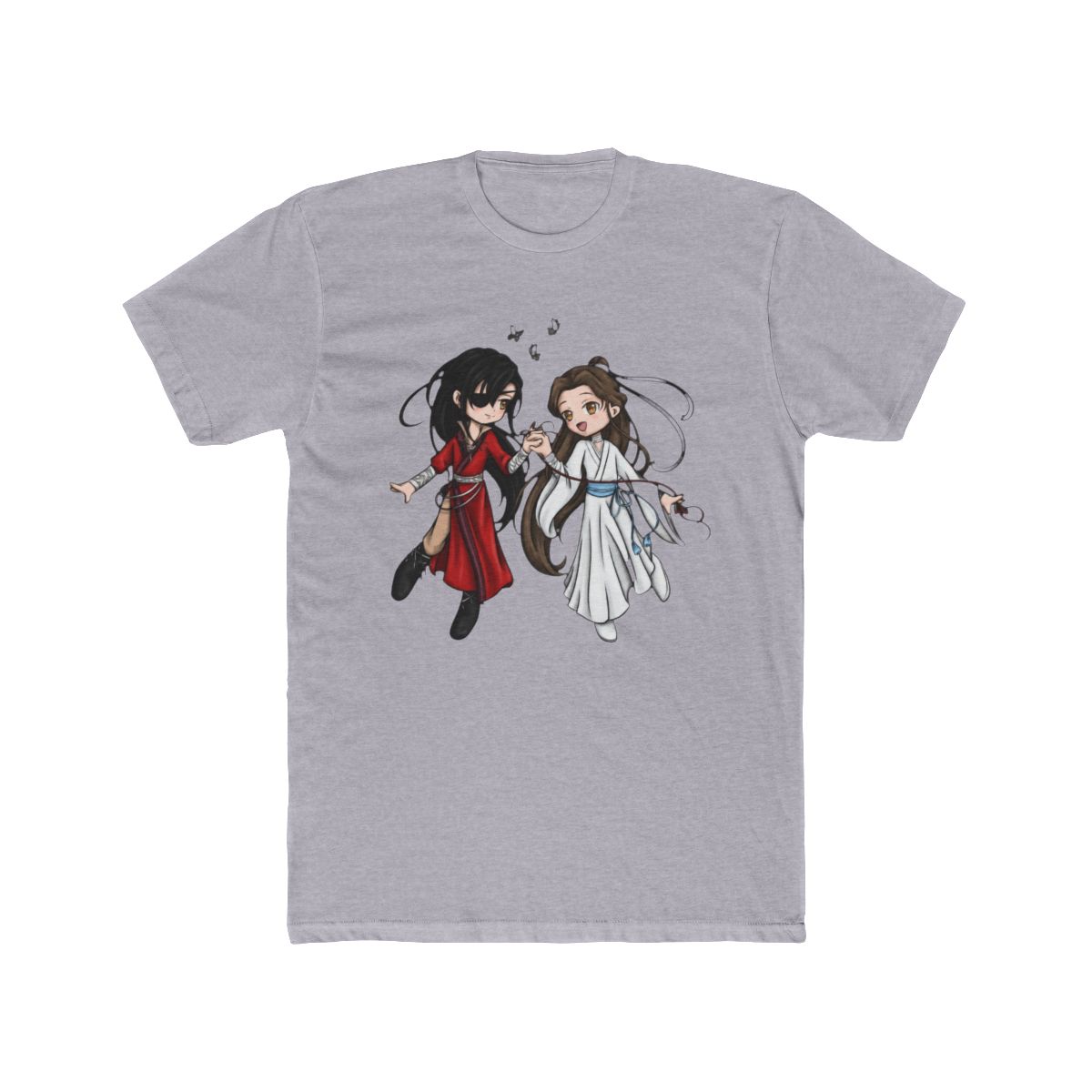 Chibi Fan Art - Heaven Official's Blessing - Hua Cheng and Xie Lian T Shirt | Heaven Official's Blessing (TGCF) - alternate angle 4, merchandise